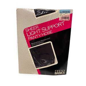 Trend Basics Sheer Light Support Pantyhose Navy Medium Reinforced Sandalfoot